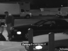 UhEbony presents: Parking lot blowjob on the hood of his car