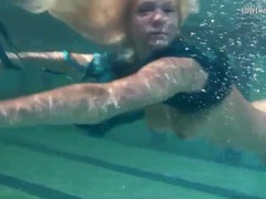 UhEbony presents: Blonde is a great swimmer with nice tits