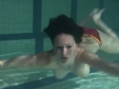 UhEbony presents: Bikini stripped from girl in the pool