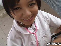 UhEbony presents: Asian nurse is sucking and titty fucking the cock