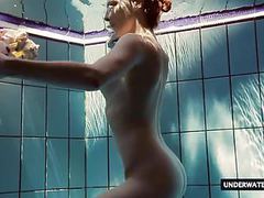 UhEbony presents: Hot big titted teen lera swimming in the pool