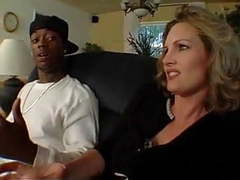 UhEbony presents: Blonde, tatoo, busty, hairy, milf loves big cock