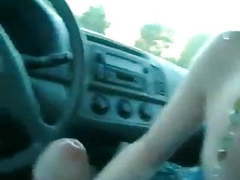 UhEbony presents: Car blowjob ends with cum in mouth and swallow