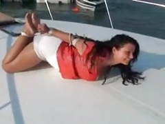 UhEbony presents: Hogtied on a boat