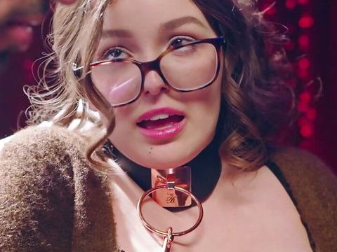 UhEbony presents: Deeper. timid leana is leashed and fucked hard by dom maximo