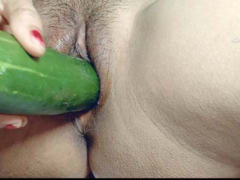 UhEbony presents: I can't get any where big black cock so my small pussy fucked by big cucumber in hindi