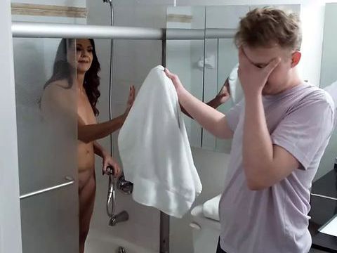 UhEbony presents: 60-year-old mallory knight sucks and fucks her step-son