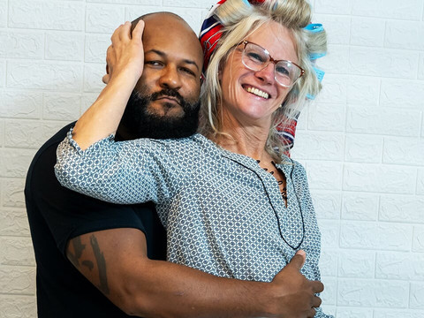 UhEbony presents: Squirting 68 years old grandma fist fucked