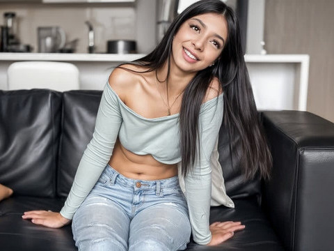 UhEbony presents: Cute 18yo latina tight pussy banged at amateur modeling casting