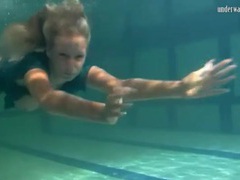 UhEbony presents: Big tits blonde girl swims in the nude
