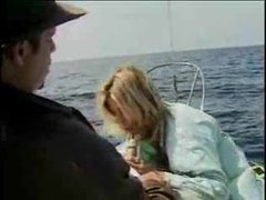 UhEbony presents: Babe on a boat sucking a hot cock