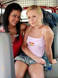 UhEbony presents: Naughty young Ellis and her hot friend share a hard cock