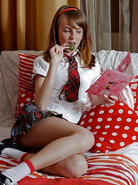 UhEbony presents: Dirty little brunette chick fucks her pussy with a big dildo