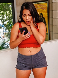 UhEbony presents: Curvy exotic teen Julz Gotti fucks her naughty step dad