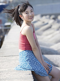 UhEbony presents: Asian teen Chisaki Morito demonstrates her tiny tits and demonstrates her exposed body outdoors